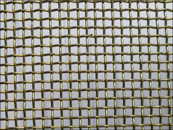 Brass Woven Wire Mesh Hole Coarse Brass Woven Wire Mesh Filter